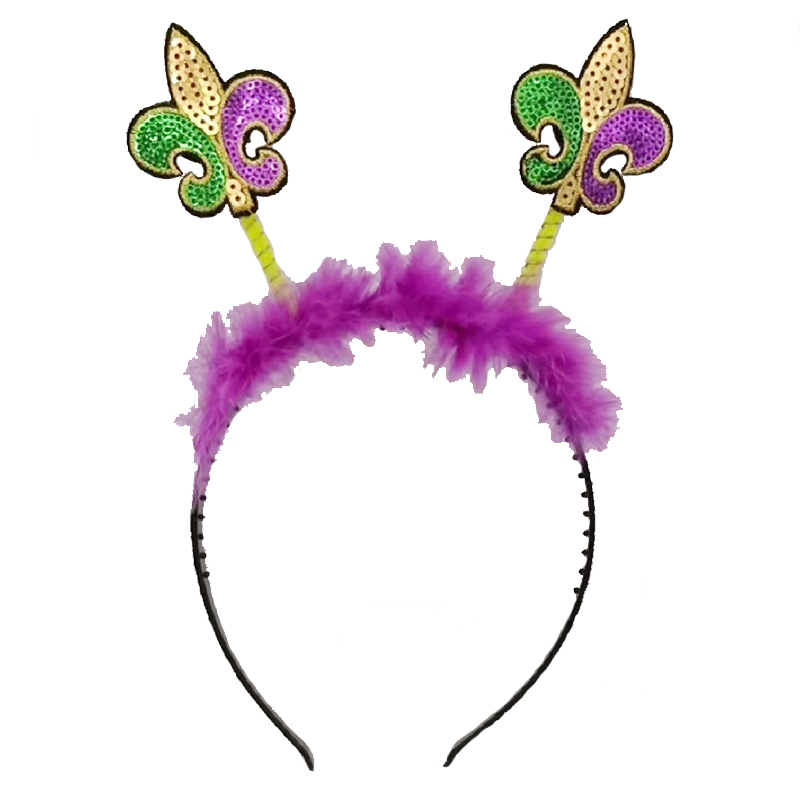 Tiaras de penas de carnaval