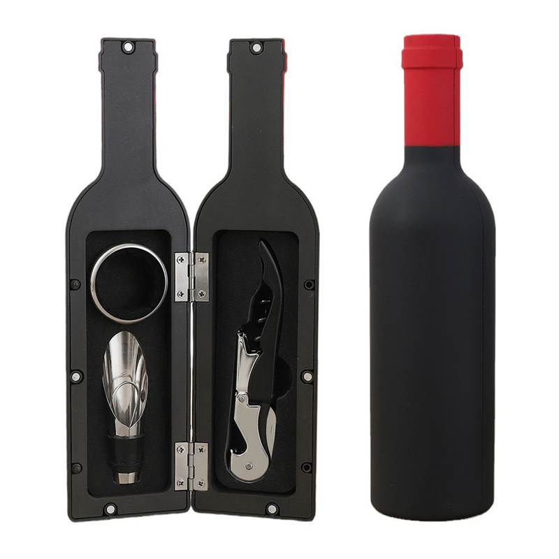 Conjunto de vinho em forma de garrafa de 5pcs
