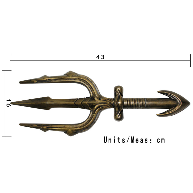 Aquaman Trident of Neptune para adereços de cosplay de filmes