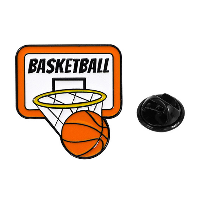 Broche de metal Slam Dunk de basquete