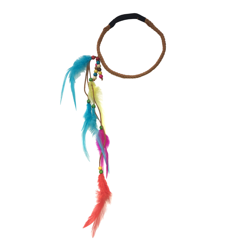Boho Indian Feather Head Band