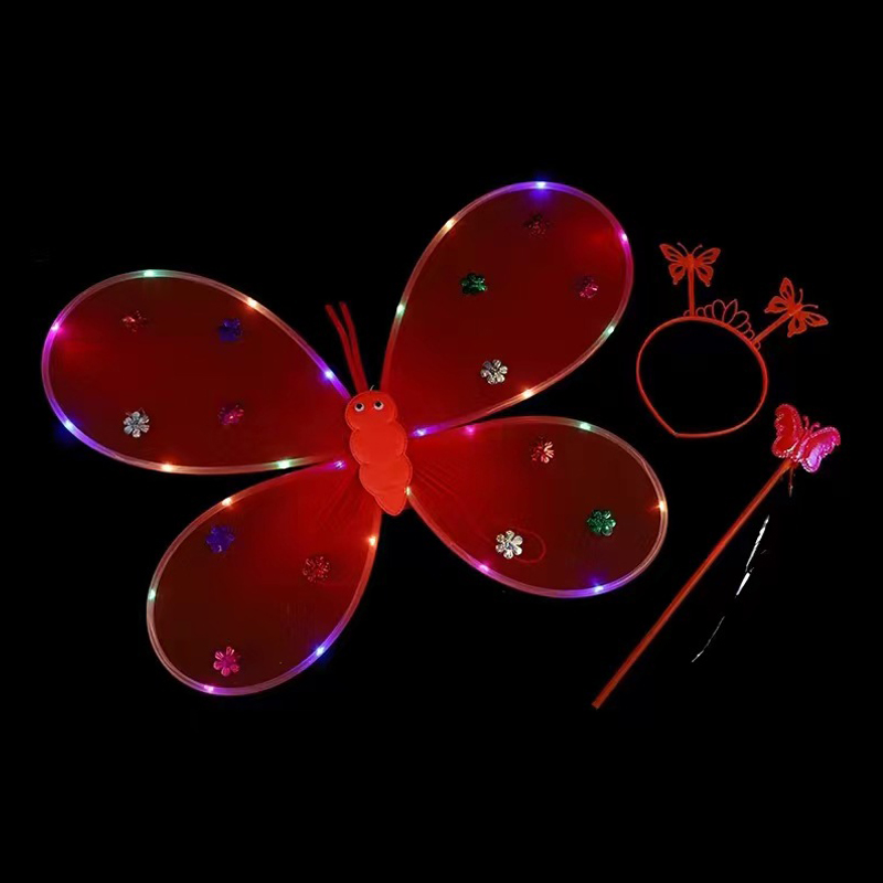 Butterfly Fairy Wings Magic Wand Fand Fandure Set