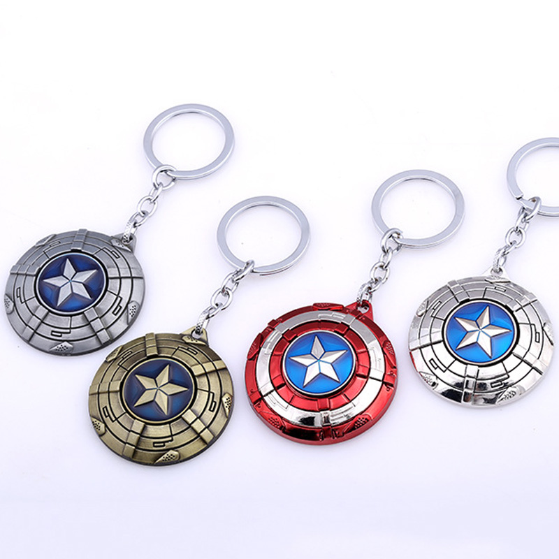 Capitão America Shield Metal Keychain