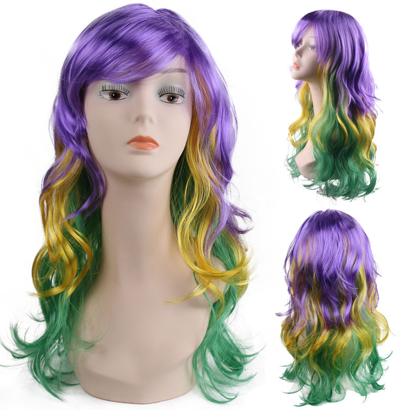Perucas de cabelo de festa de carnaval
