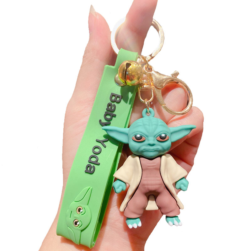 Chaves Yoda de borracha de borracha de cartoon