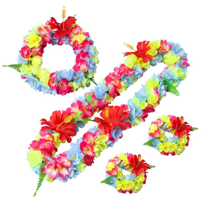 Leis de flores havaianas para formatura de casamento