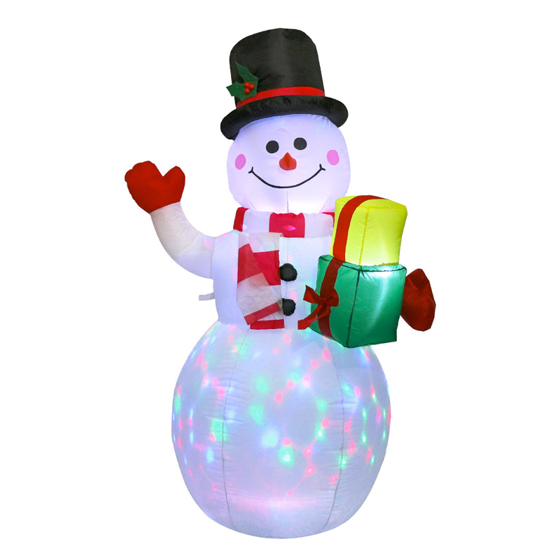 Decoração de Natal Infláveis ​​Decoração de Presente de Boneco de Neve