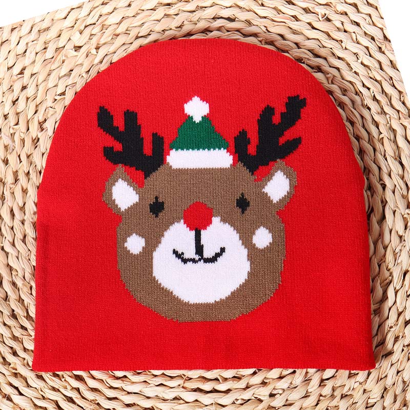 Natal jacquard gorro