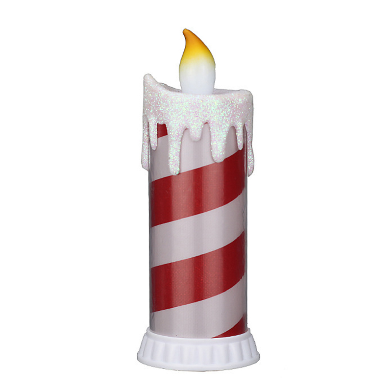 Velas LED de plástico de Natal Velas cintilantes sem chama LED a pilhas