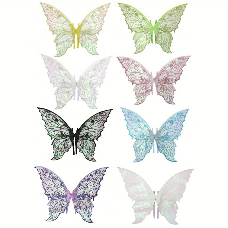 Asas coloridas de borboleta de anjo