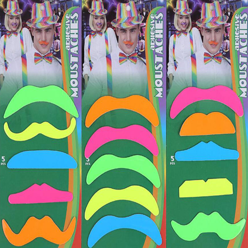 Bigode colorido do guidão