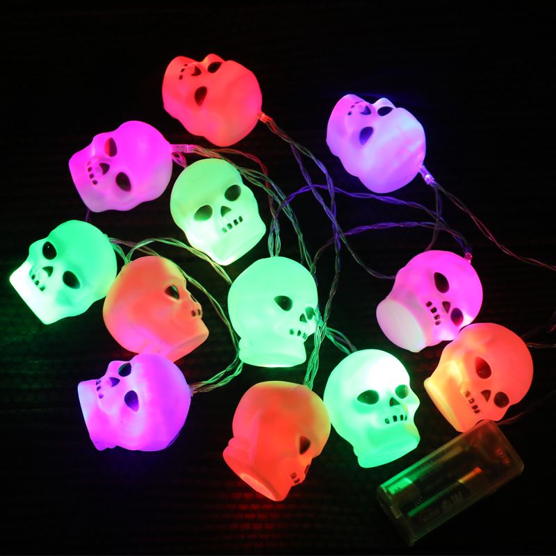 Luzes coloridas internas de 30 LEDs fantasmas de Halloween