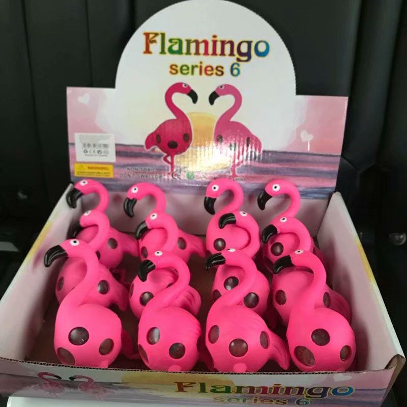 brinquedo de apertar de plástico fofo flamingos de apertar para crianças