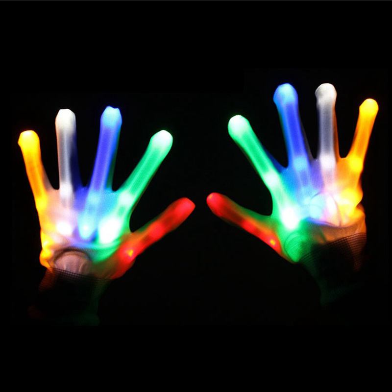Luvas LED piscantes