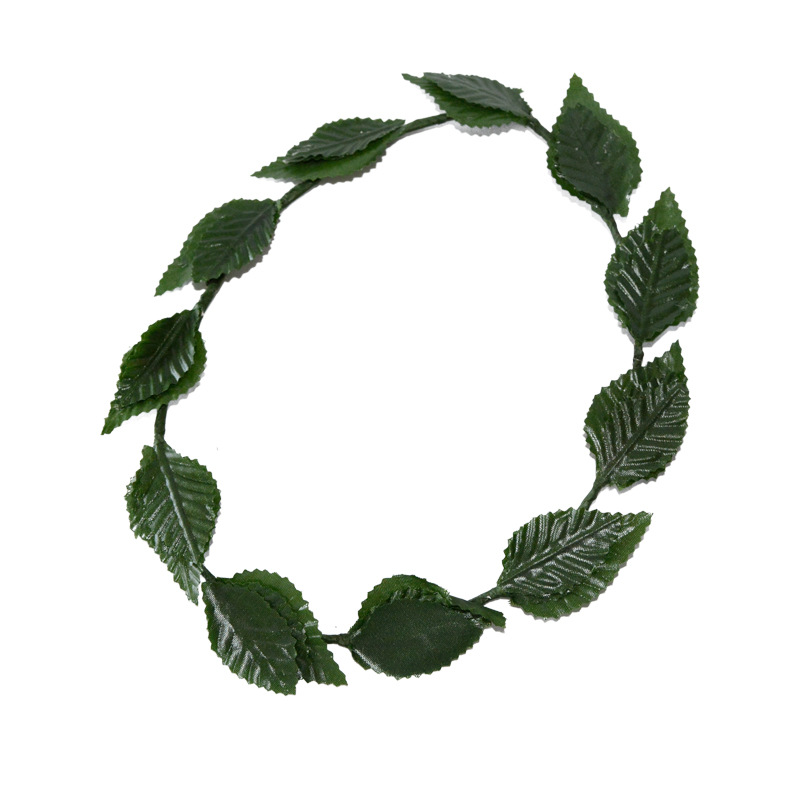 Bandeira da folha verde de plástico dourado