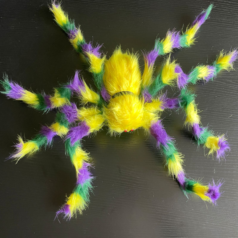 Halloween colorido jardim aranha ao ar livre