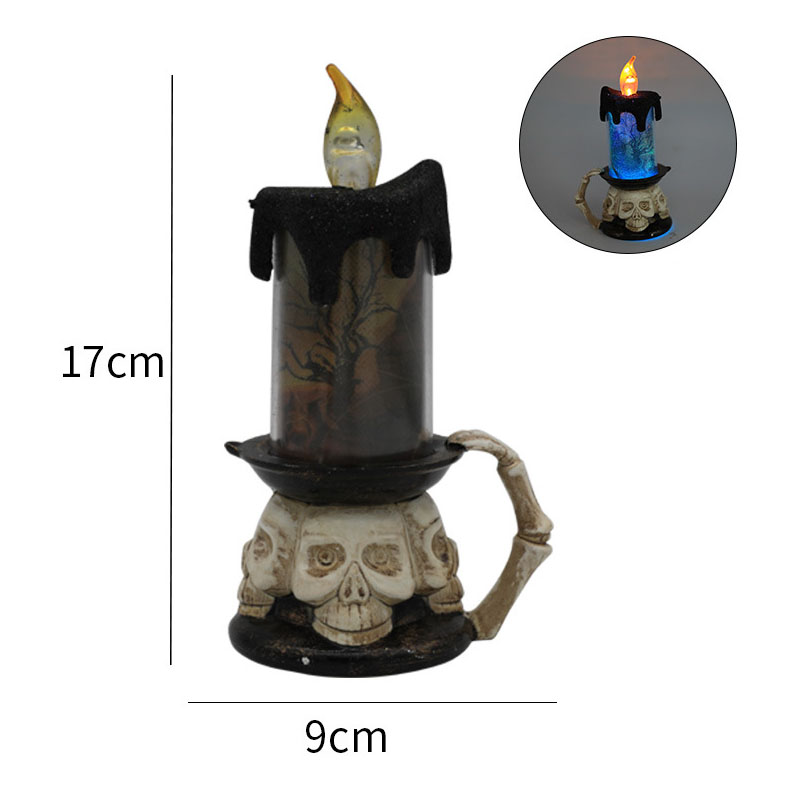 Luz de vela de abóbora LED de decoração de Halloween