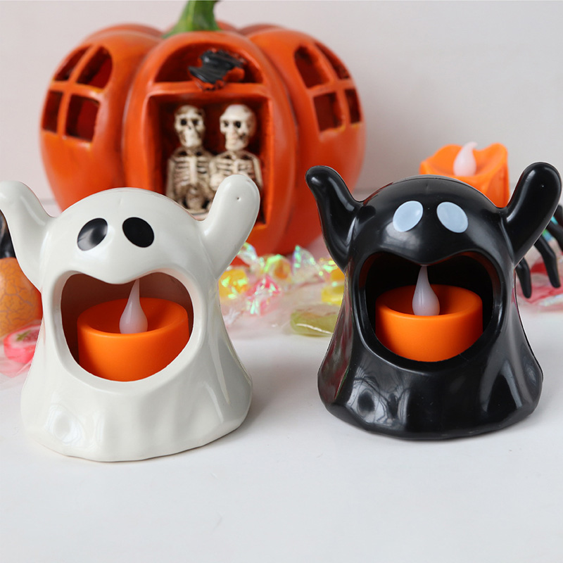 Halloween Ghost Plastic Tealight Castlente