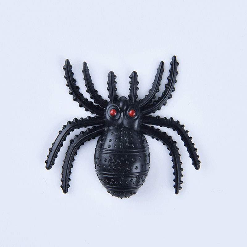 Halloween plástico -aranhas pretas