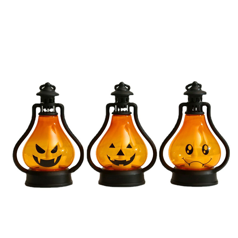 Vela em forma de abóbora de Halloween