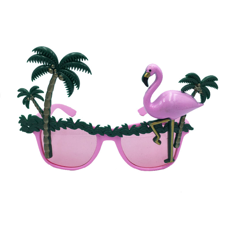 Óculos de flamingo da festa havaiana