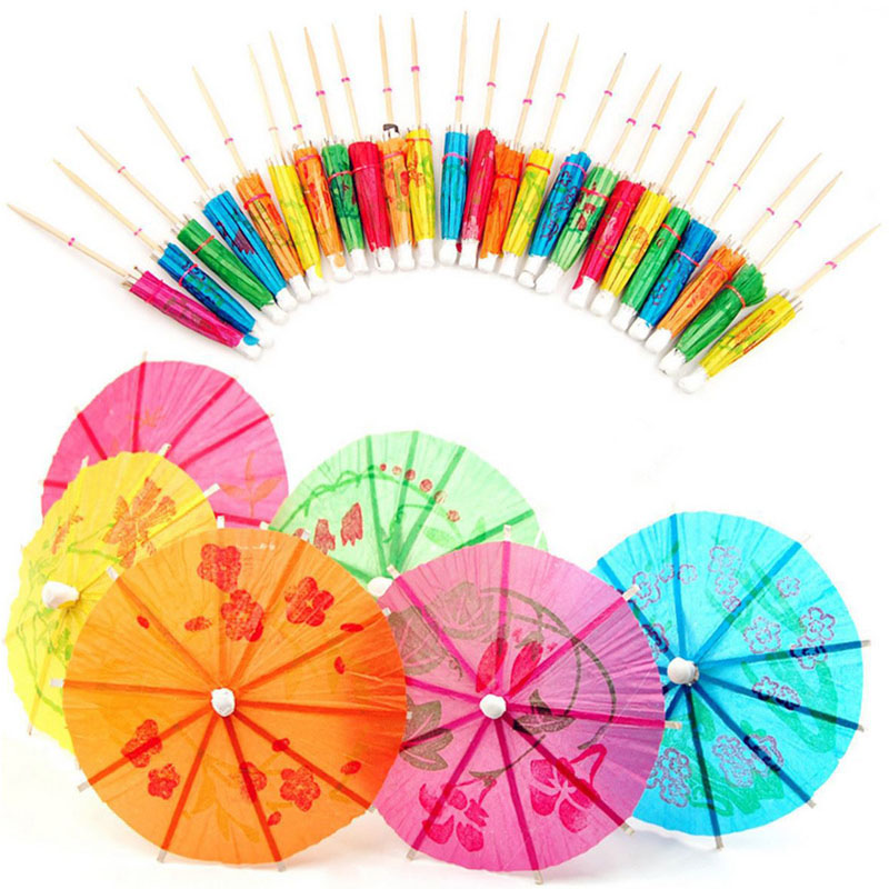 Mini -guarda -chuva de parasol tropical havaiano
