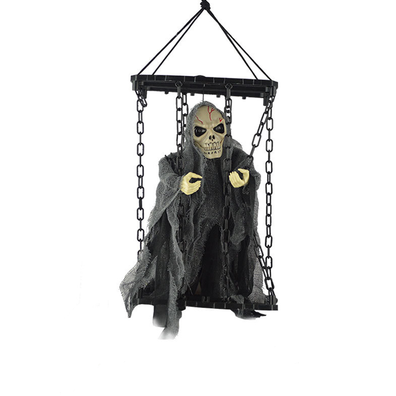 Decoração horrível LED pendurado fantasma de Halloween