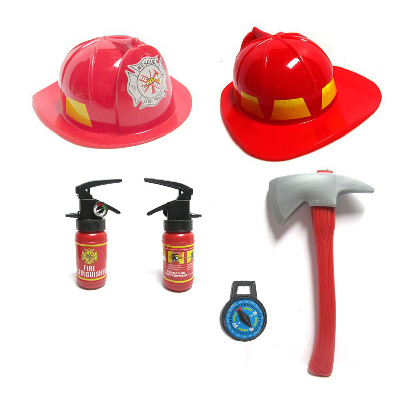 Conjuntos de figurinos de vestuário de bombeiro infantil