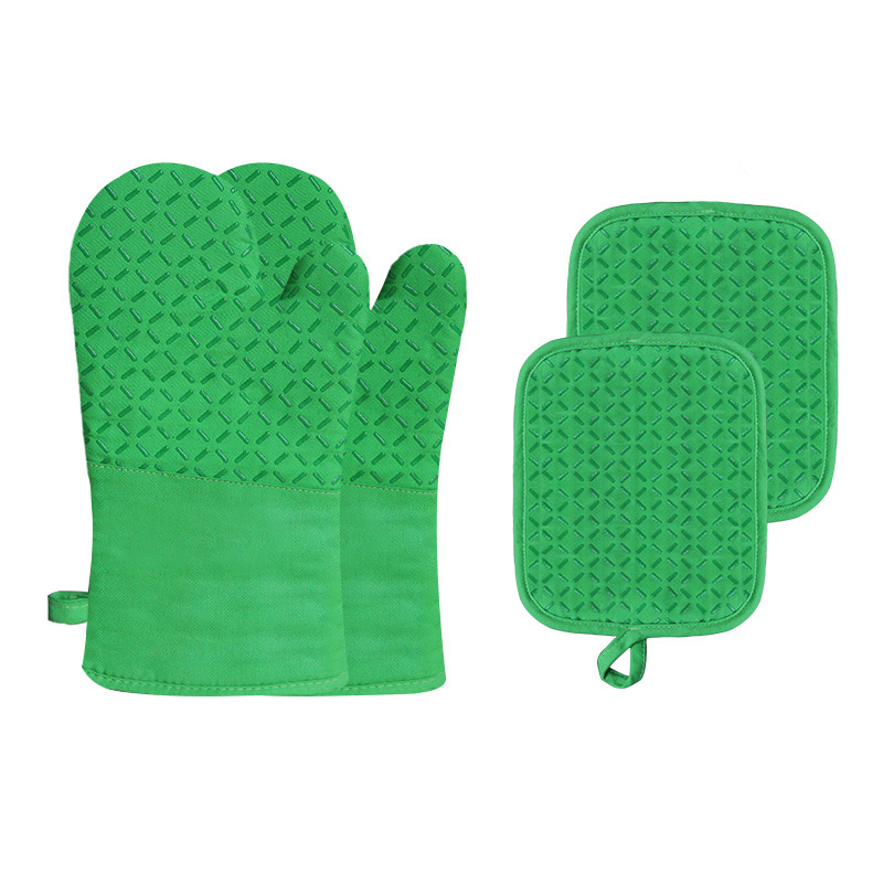 Luvas de cozinha e porta-panelas