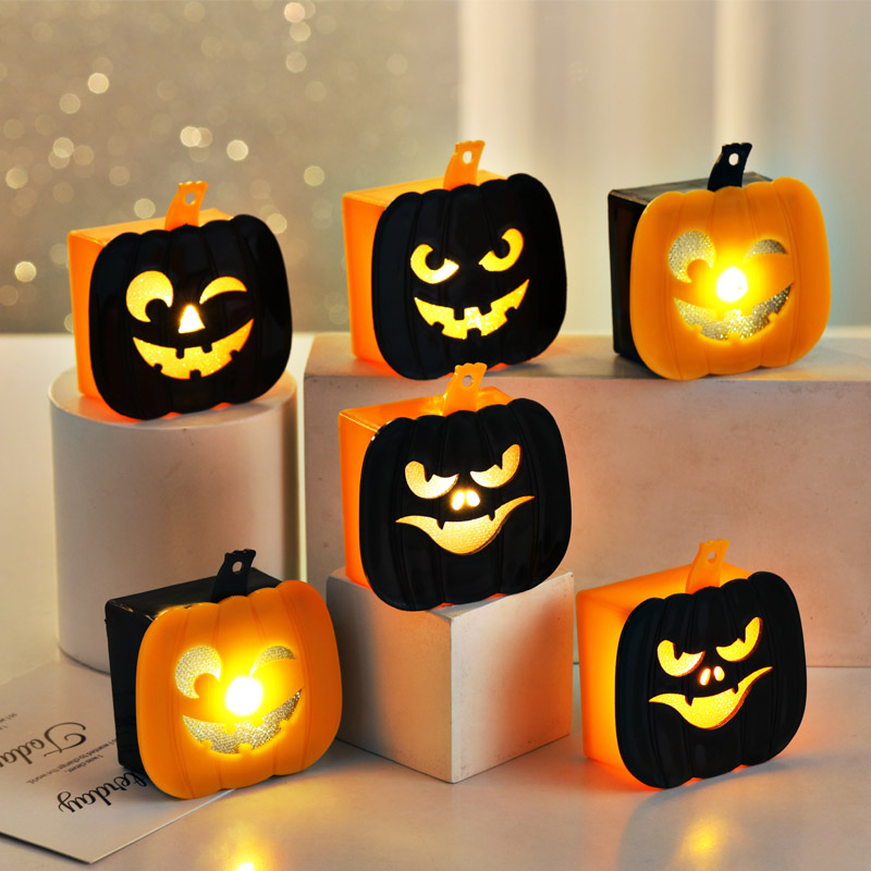Decoração da mesa de Halloween de velas de chá de chá LED