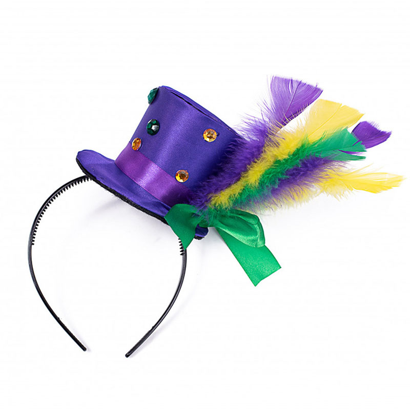 Mardi Gras Feather Banding para decoração de festa