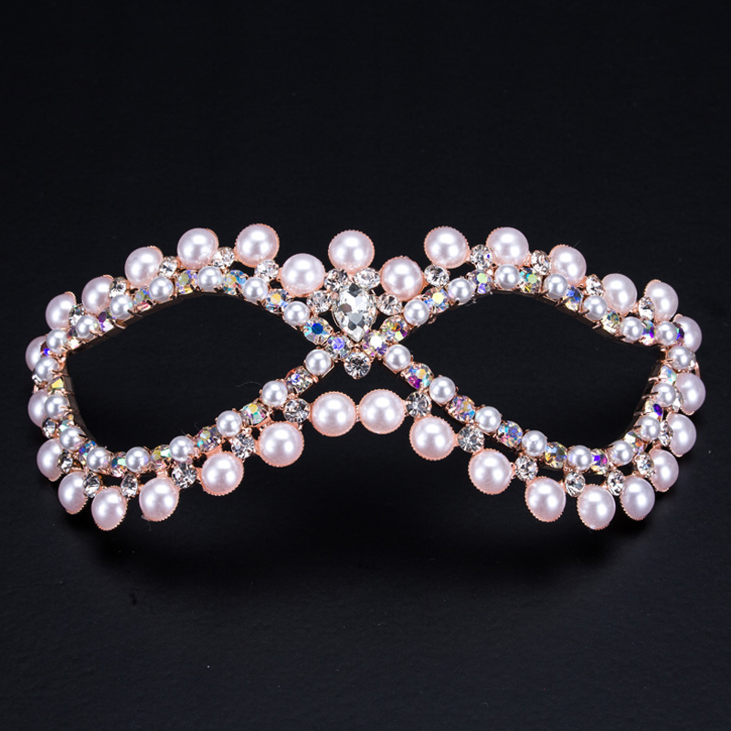 Máscara ocular de cristal de strass máscara