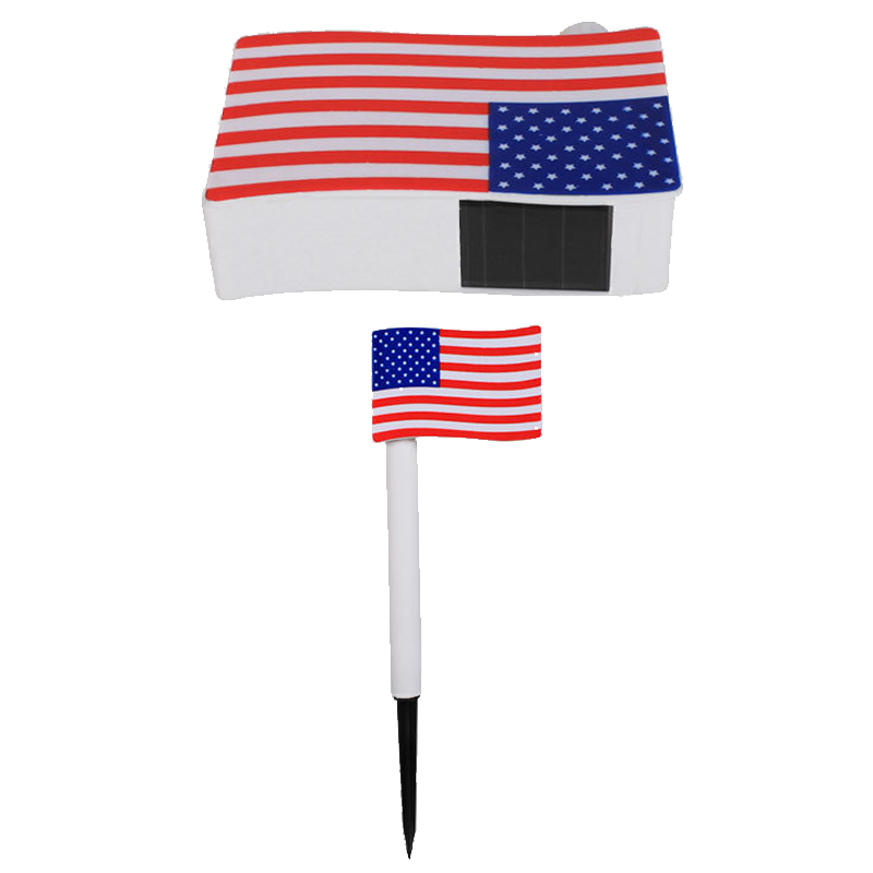 Luzes de bandeira solar de solar LED ao ar livre