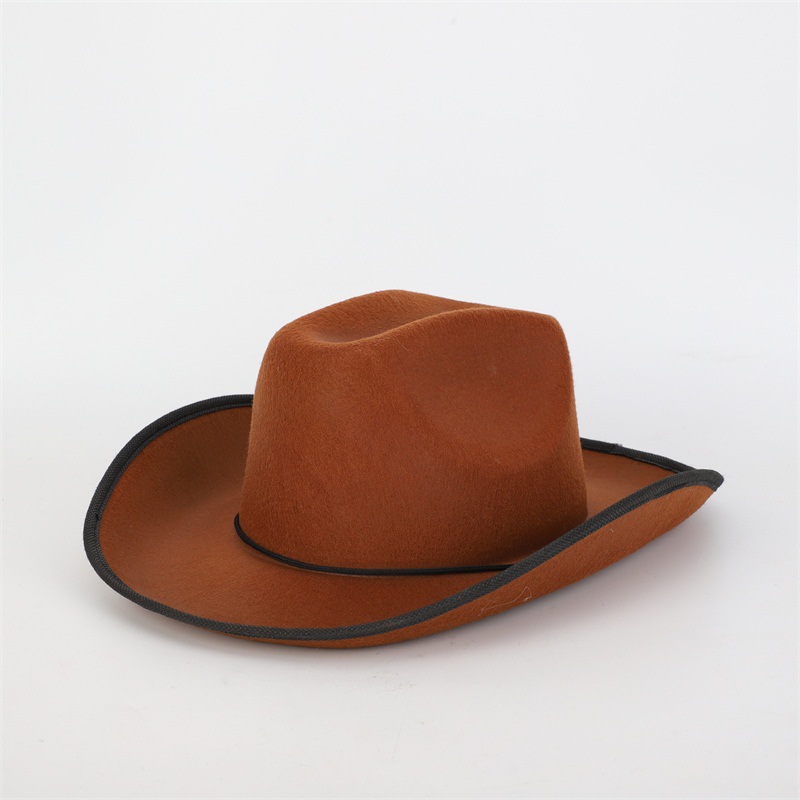 Chapéu de cowboy de feltro para festa de carnaval