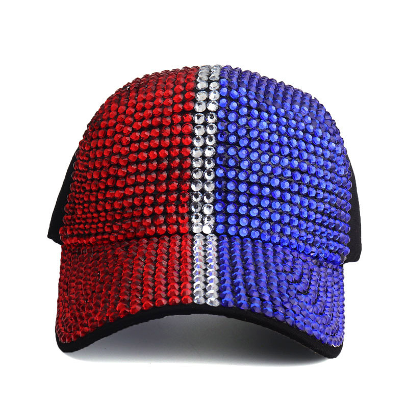 Chapéus de strass respirável beisebol Bling diamante snapback chapéus