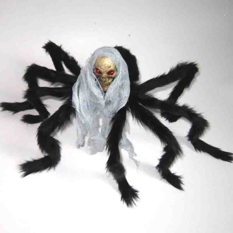 Brinquedos de esqueleto de aranha de pelúcia para o Halloween