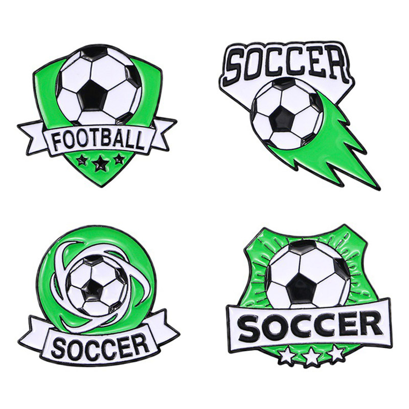 Pin de emblemas correspondentes de camisa estilo futebol esportivo