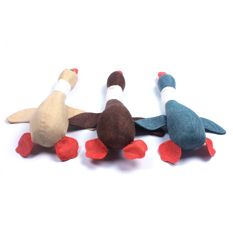 Brinquedos para animais de estimação barulhentos, brinquedos para mastigar, corda para cães, brinquedos para animais de estimação, ganso selvagem