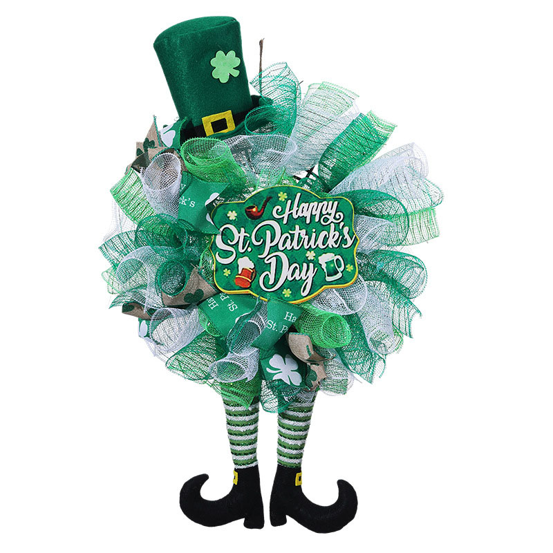 Decoração da casa de guirlanda de boneca de St. Patrick's Patrick