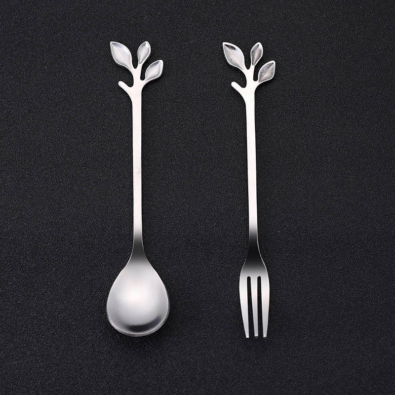 Folhas de ramo de aço inoxidável Folhas de colheres