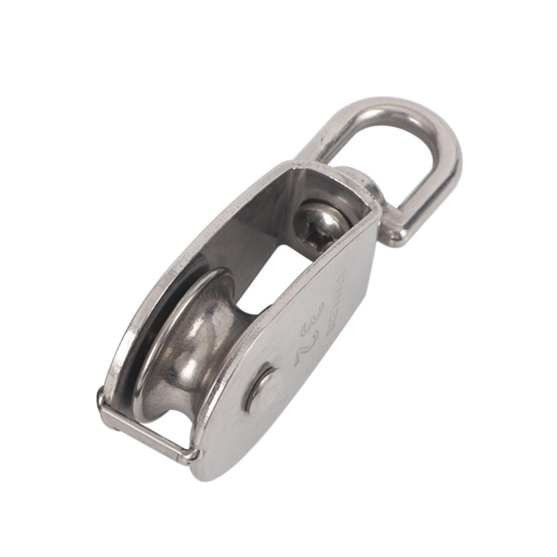 Roda de reboque de corda de corda com corda de arame de bloco duplo giratória
