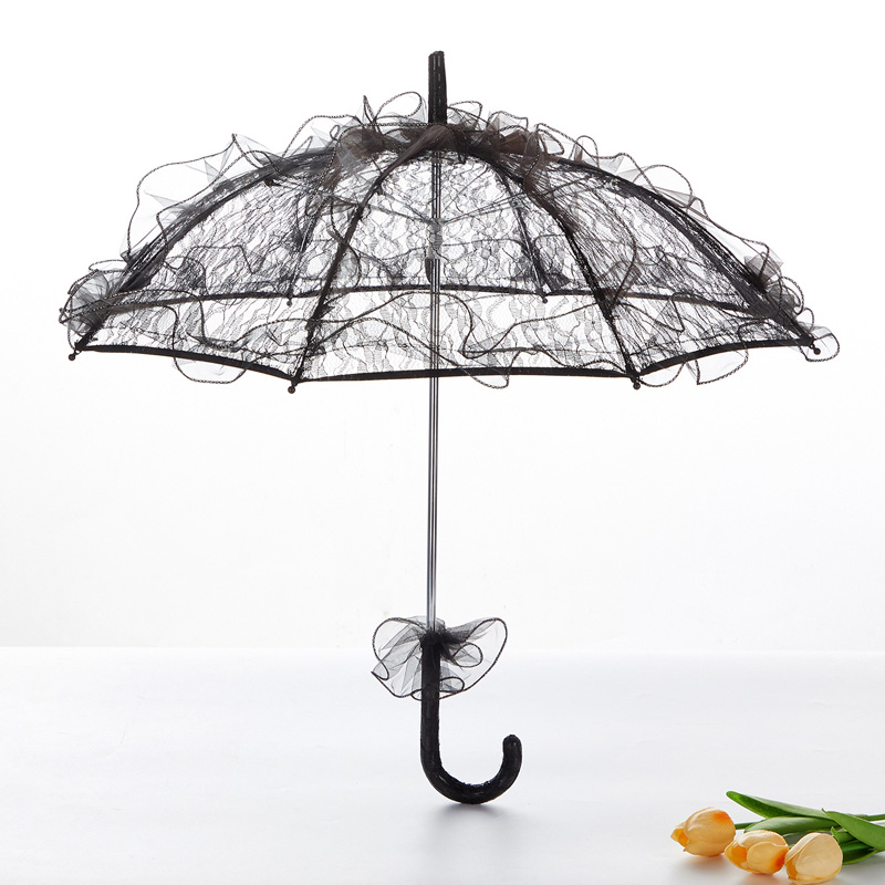 Guarda-sol de renda vitoriana