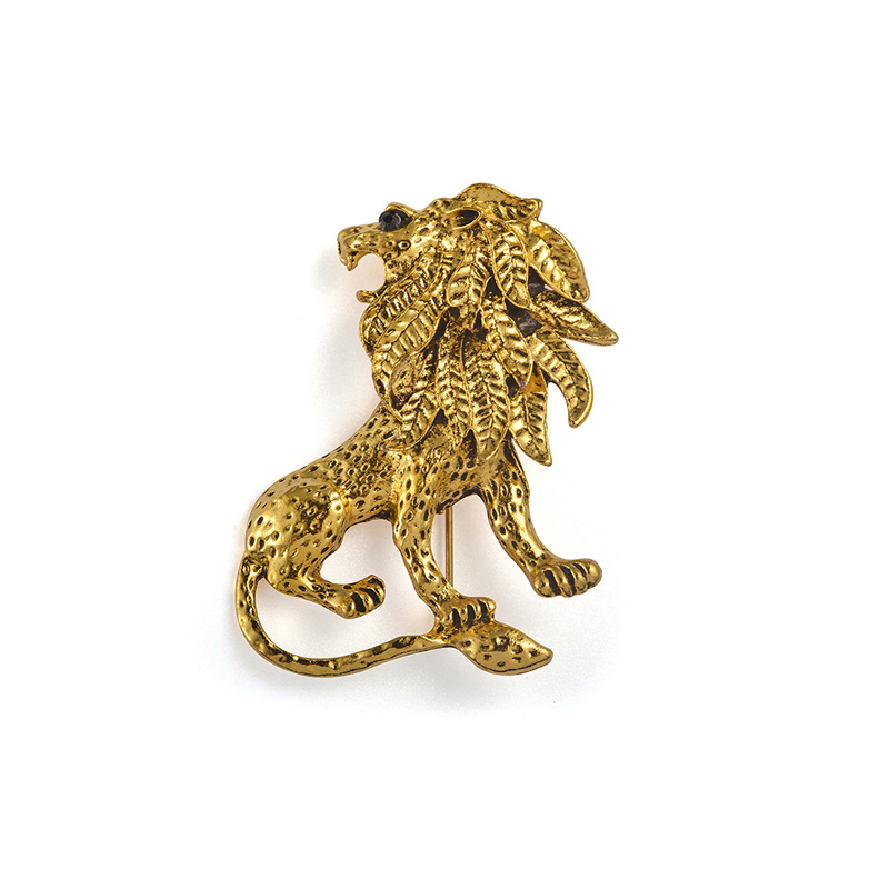 Broche de leão vintage