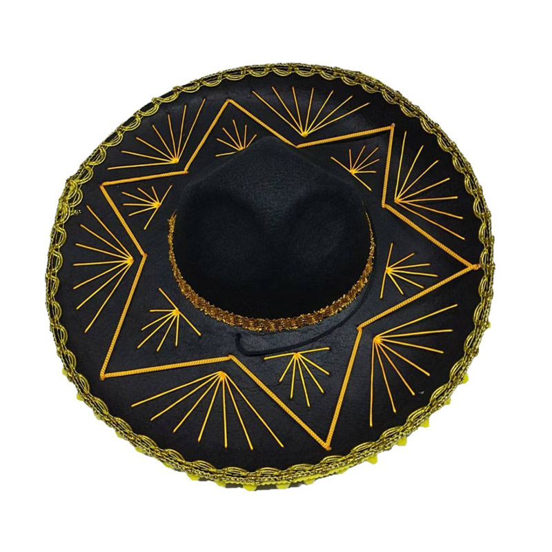 Chapéu mexicano de aba larga ocidental